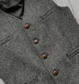 Zenique - Klassische Tweed Strickjacke