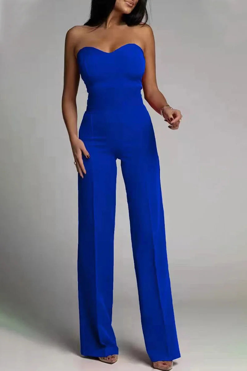 Anastella  |  trägerlose Jumpsuit Elegance strahlt