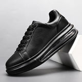 AeroFlex | Schwarze Luxus-Sneakers mit Luftpolstersohle