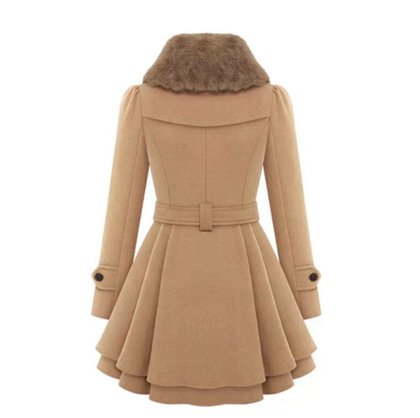 Rosavelle -  Luxe Winter Trenchcoat mit Schlaghose