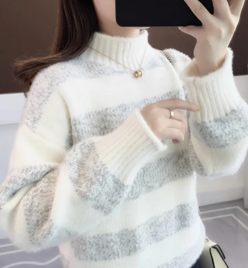 Esmee -  WinterGlow Striped Sweater