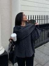 Noir - Poncho Luxe Drape