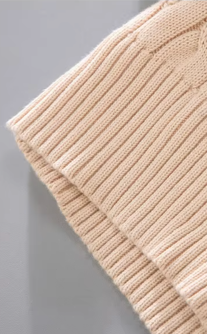 Lomari - Luxe Cable Knit Half-Zip Sweater