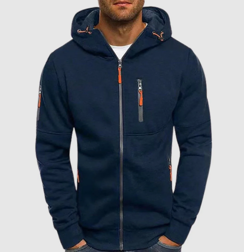 Obalix - Sportlicher Hoodie mit Reissverschluss