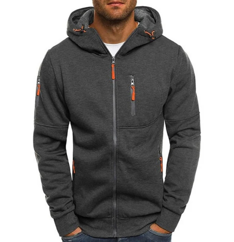 Obalix - Sportlicher Hoodie mit Reissverschluss