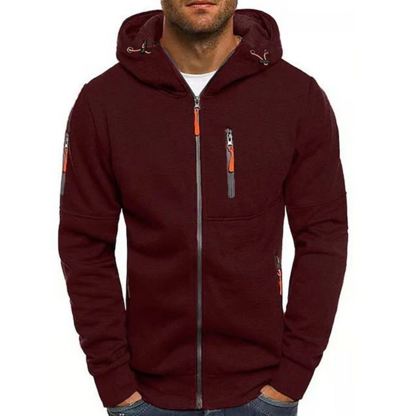 Obalix - Sportlicher Hoodie mit Reissverschluss