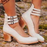 Bellezia  | Vintage Elegance Leder Heels