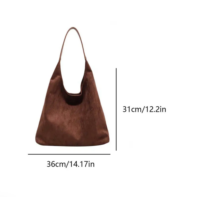 Tierra - Wildleder-Hobo-Tasche