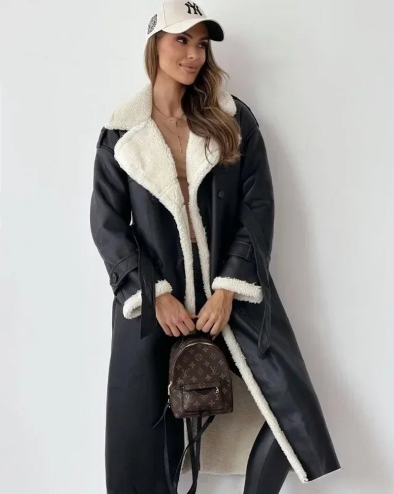 Ferovia - Luxe Dames Teddy Trenchcoat