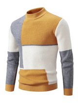 AlpenMode | Herren Strickpullover Patchwork Stil