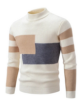 AlpenMode | Herren Strickpullover Patchwork Stil