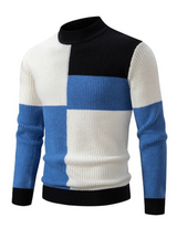 AlpenMode | Herren Strickpullover Patchwork Stil