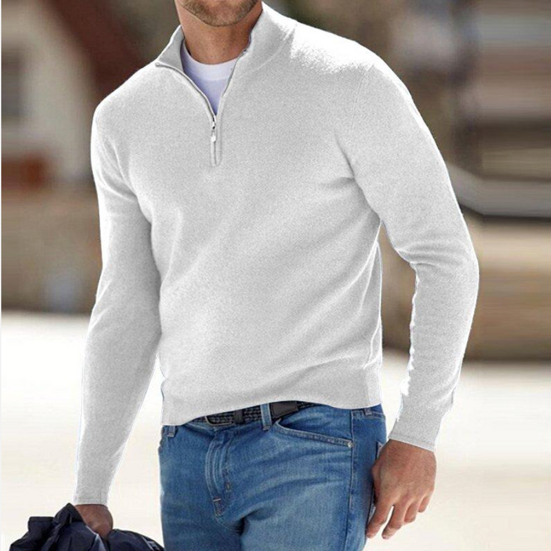 Montebello Merino - Strickpullover mit Reißverschluss