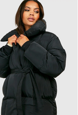 Celesti - Warme Winter Pufferjacke mit Gürtel